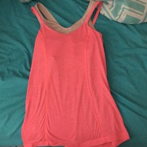 Lululemon workout top with built-in sports bra